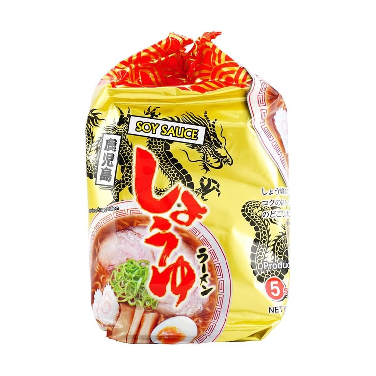 鹿児島ラーメン - 和風インスタントラーメン 醤油味 5食分 13.58オンス 【動物性不使用】 3