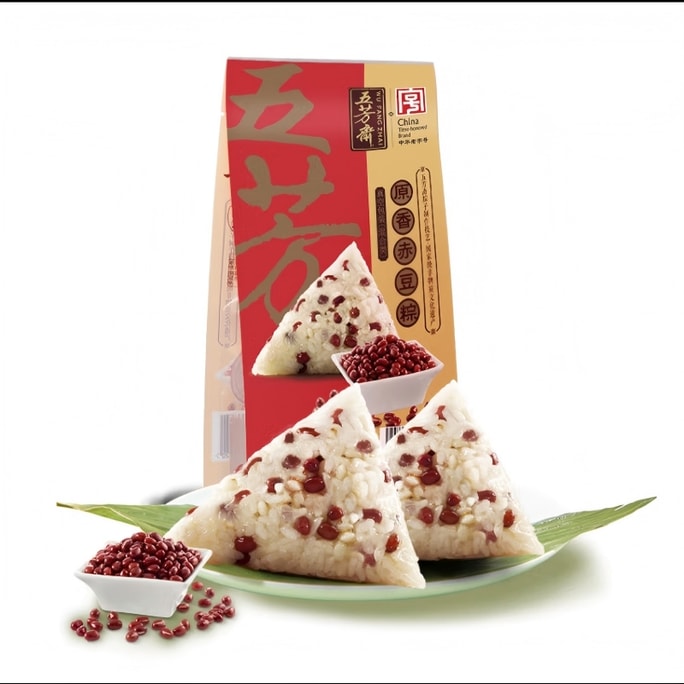 Original Red Bean Zongzi  Jiaxings time honored specialty ready to eat 200g