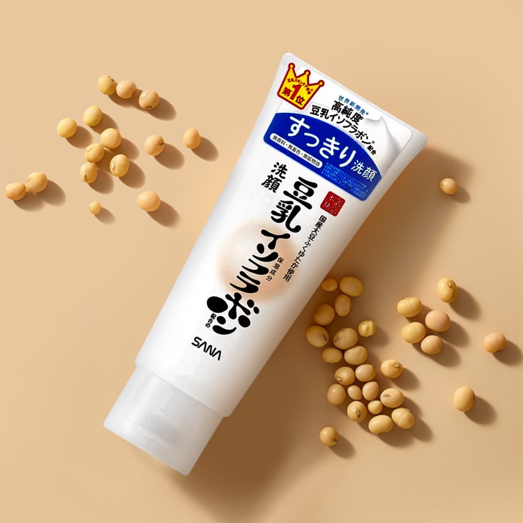 日本SANA莎娜NAMERAKA HONPO 豆乳美肌温和保湿洁面乳美肤洗面奶舒缓
