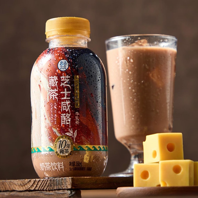 치즈 솔티 치즈 티베탄 티 밀크티 11.83 fl oz*4팩【10년 숙성 티베탄 티】【신선한 우유 35% 이상 함유】 4