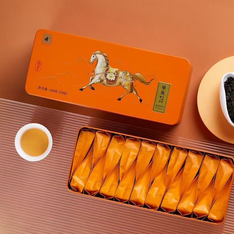 【中国直送】巴馬茶業 - 潮州丹蒼 広東烏龍茶 蜂蜜蘭の香り丹蒼茶 箱入り 160g×1缶 3