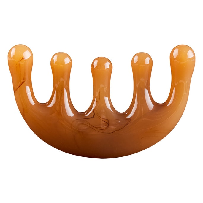 Five teeth meridian massage comb acupressure points amber