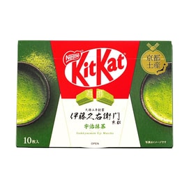 KITKAT Chocolate Wafer Bars Uji Matcha by Itohkyuemon 4.09 oz