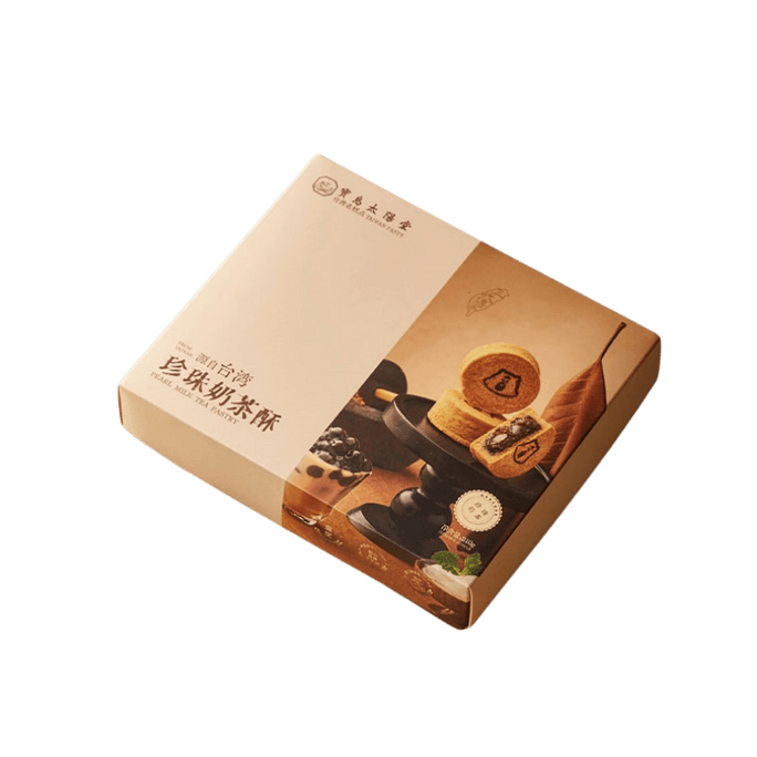 Pearl Milk Tea Crisp 1 Box Assam Black Tea Aroma Condensed Milk Coconut Bits Pastry Snack