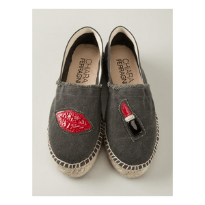 美國 MOM LOVES ME 琪亞拉·法拉格尼女士口紅化妝草編平底鞋美碼8號