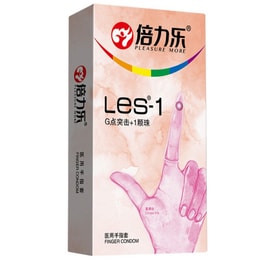 [친밀감을 위한 필수품] LES-1 핑거콧, 남성용 및 여성용 초박형 콘돔, 8팩, 커플의 성교를 위한 성인용 섹스 토이