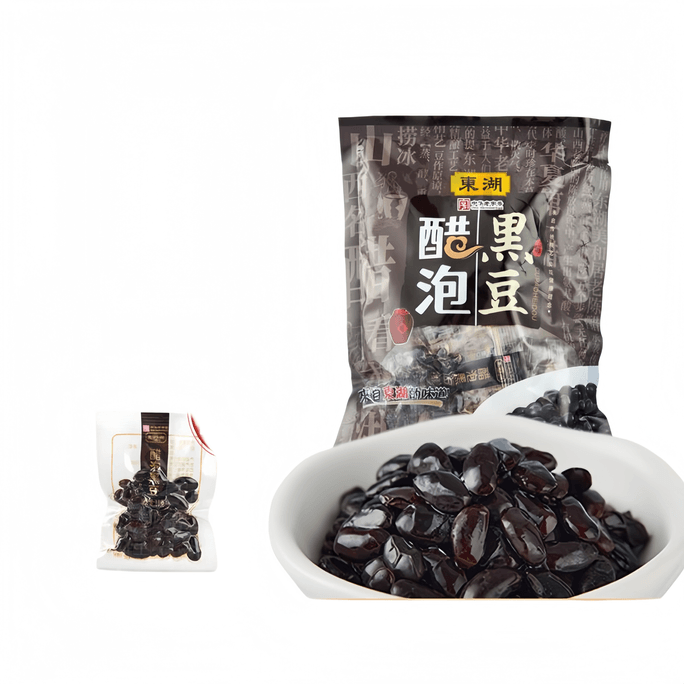 【中國直郵】 東湖 醋泡黑豆真空小包裝開袋即食腎形黑豆點心120g*1袋
