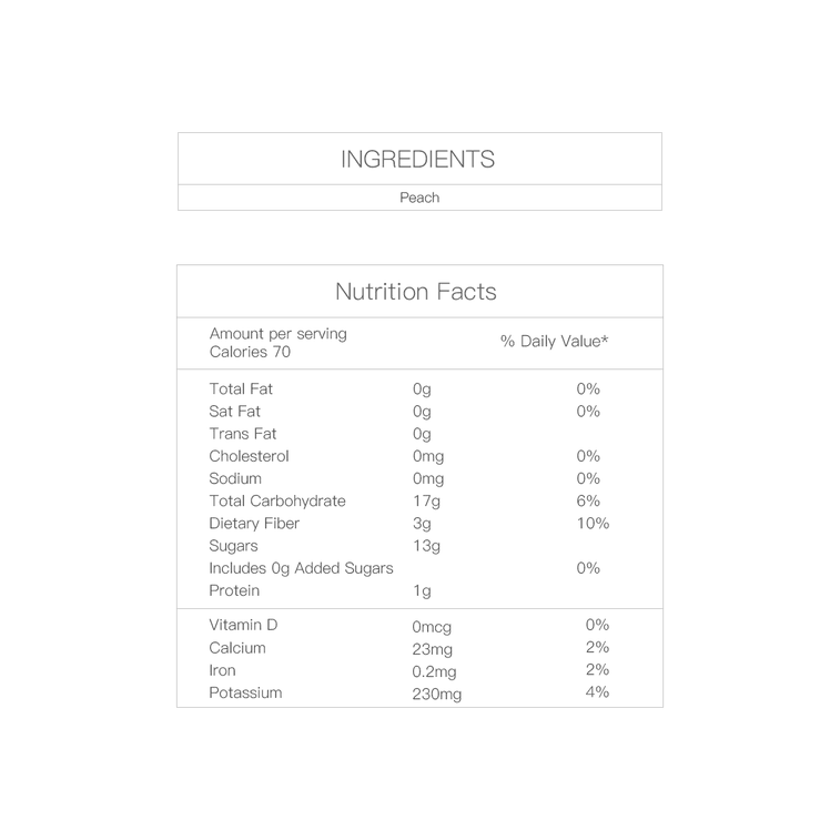 フリーズドライピーチスライス 0.7オンス【砂糖不使用、添加物不使用】 3