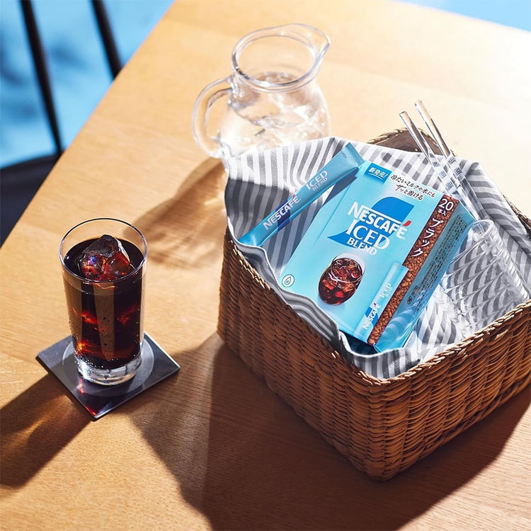 NESCAFE ICED BLEND 12個セット Nescafe Iced Blend Freeze Dried Coffee 20 Sticks/ 1 box - Yami.com
