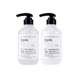 韩国JMELLA NO.01绽放牡丹香氛洗发护发套装 500ml*2 植物萃取 头皮保湿 营养弹力 24H留香 弱酸性 温和不刺激 极受损发质柔顺【超值装】