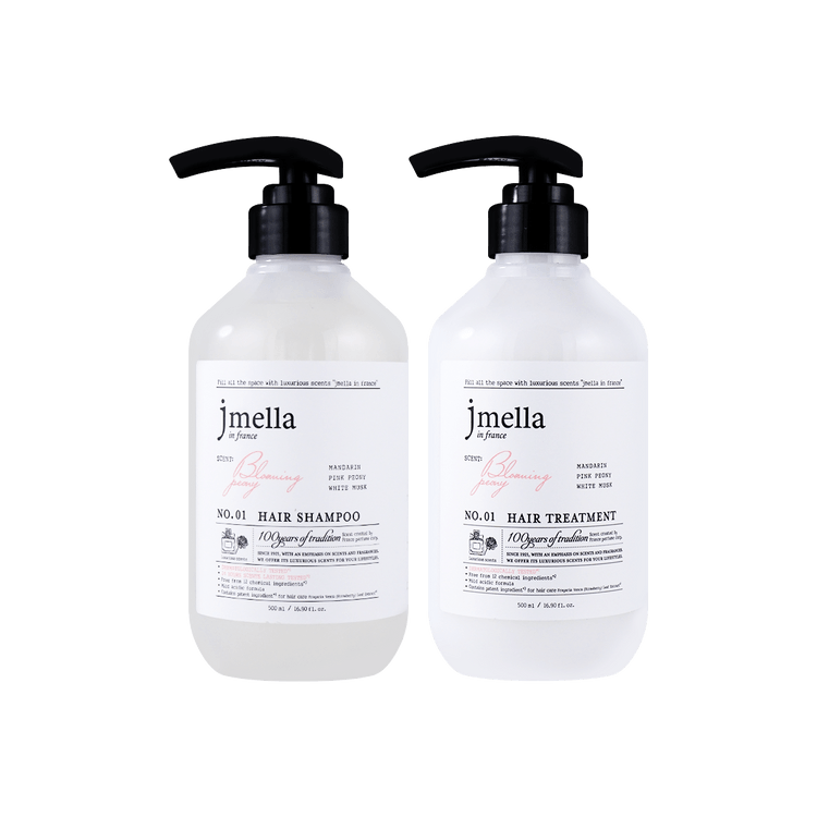 JMELLA NO.01 Hair Shampoo & Conditioner Set, Blooming Peony, 1.69