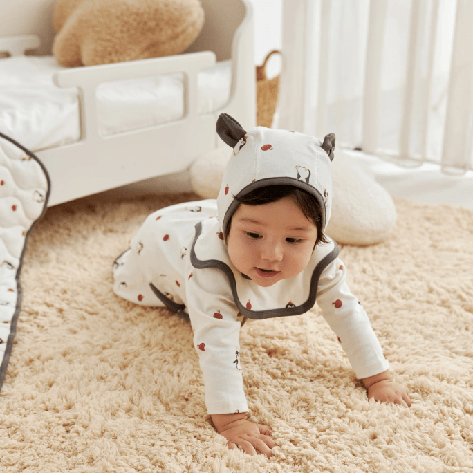 Baby Organic Cotton Bibs FW OS / Polar Bear