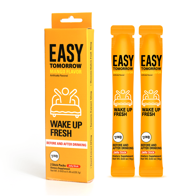 EASY TOMORROW Jelly Stick Before After Drink Party Recovery 2 Sticks