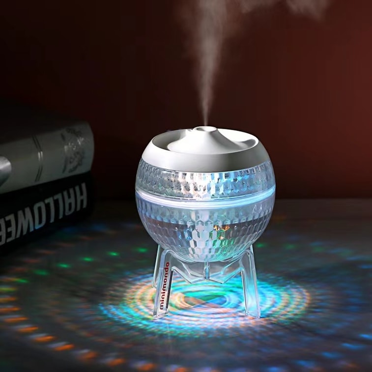 中國 LLD樂樂多 水晶球帶底座加濕器七彩氛圍燈 粉紅色 1件 3