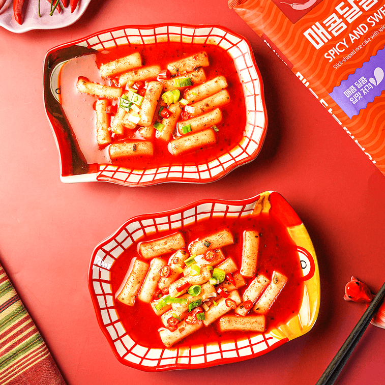 Sweet and Spicy Tteobboki (Korean Rice Cake), Ready-to-Eat, 8.47 oz 4