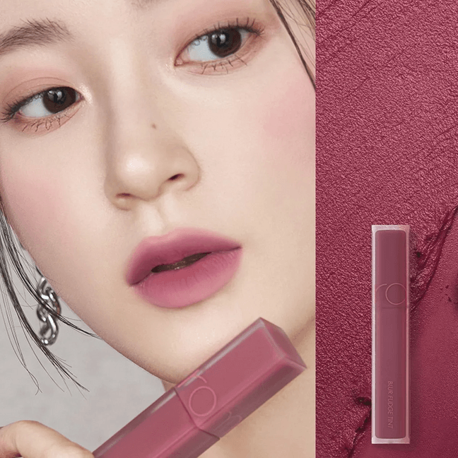 韩国ROM&ND柔魅得 迷雾软糖唇釉 方管丝绒雾面哑光唇泥 5g #06 Mauvish 芋泥啵啵 经典灰调淡紫色