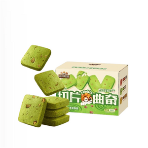 【中國直郵】 三隻松鼠 曲奇蜜豆抹茶味210g/箱
