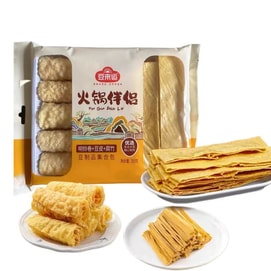 豆来运 火锅伴侣 响铃卷+豆皮+腐竹 优选东北大豆 健康食材 品质把控 脆嫩爽口 好吃不腻 200g
