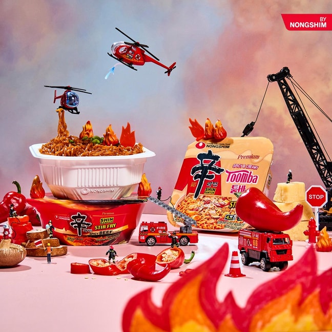 Shin Ramyun Toomba - Spicy Creamy Stir Fry Instant Ramen Noodles ,Bowl ,3.73 oz【Edward Lee Pick】【Culinary Class Wars】