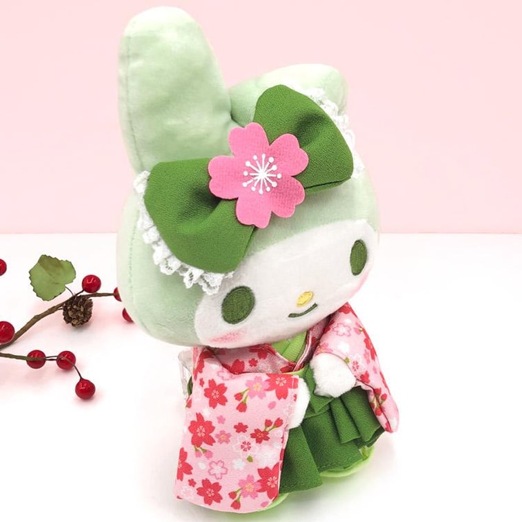 [Livraison directe du Japon] Sanrio Japon My Melody Série de kimonos matcha Porte-clés en peluche Pendentif 1 pièce 4