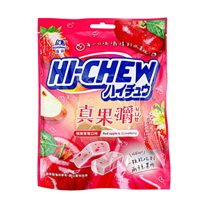 Morinaga HI-CHEW Real Fruit Apple & Strawberry Chewy Candy 2.47 oz