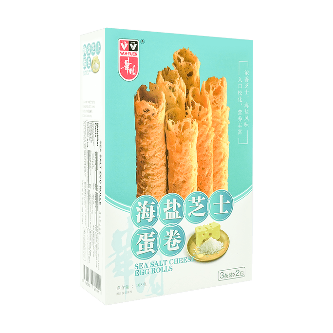 香港華園鸡蛋海鹽起司口味盒裝108g