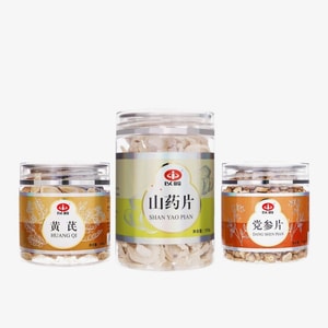 【補血益氣健脾三寶】中國以嶺 雙十一秒殺 黨參黃耆山藥 健脾補氣 黨參150g*1 + 黃耆100g*1 + 山藥片150g*1 免疫提升