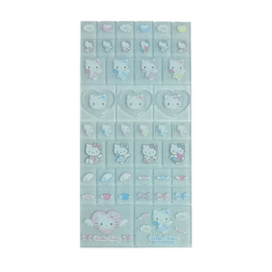 Square hard tile sticker, 1 sheet (light blue)