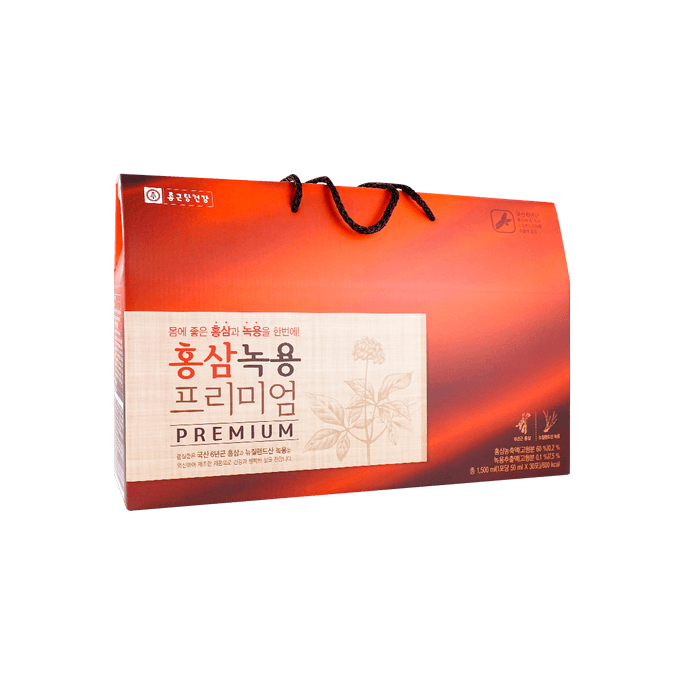 Red Ginseng & Deer Antler Velvet Premium Drink - 30 Pieces* 0.67fl oz