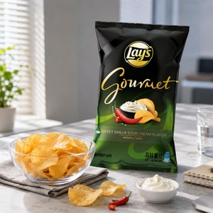 Sweet Chili & Sour Cream Flavored Potato Chips 3.5oz 【Gourmet Series】【Rich Flavor】