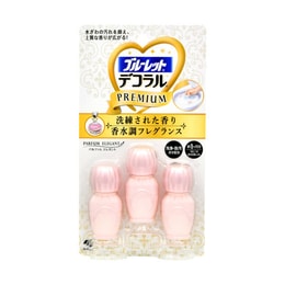 日本KOBAYASHI小林製藥 馬桶廁所除臭凝膠潔廁小花香水調製優雅花香 3枚入