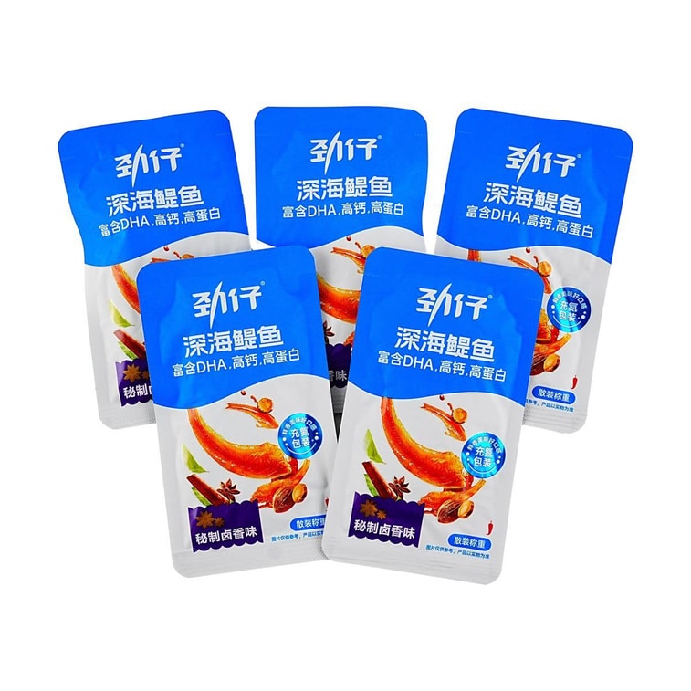 劲仔 深海鳀鱼 小鱼干 秘制卤香味 58g【富含DHA高钙高蛋白】【胖东来同款】 9