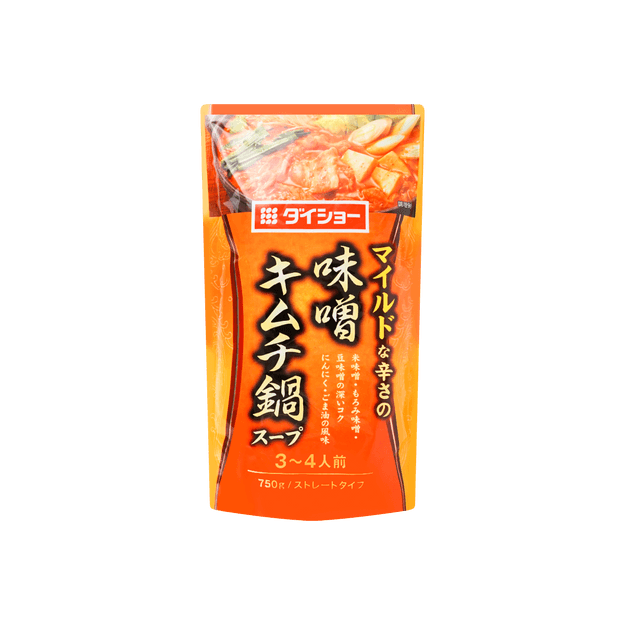商品详情 - 日本DAISHO 日式火锅汤底 泡菜味噌味 3-4人份 750g - image  0