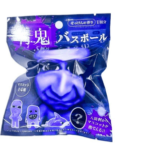 [중국 직배송] 미국 차이나타운 슈퍼마켓 - 블루 오니 만화 캐릭터 목욕볼, 아기용 블라인드 박스, 48g, 1개