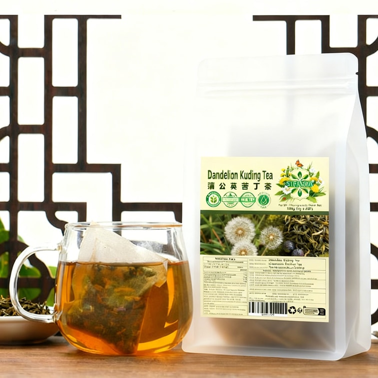 【Canada Direct Mail】 Sifan Da Dandelion Bitter Tea 100g (5g x 20 bags) Heavy Oil Heavy Food Daily Refreshing Health Bag Tea, Post-meal Degreasing and Moisturizing Independent Triangle Tea Bags, Frequent Business Banquets Oily Essential Refreshing Herbal Tea 9