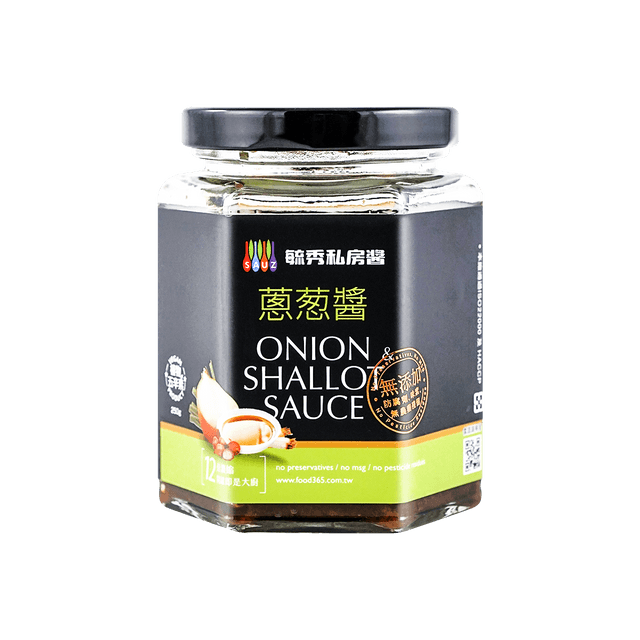 毓秀私房酱蔥葱酱 Sauz Onion Shallot Sauce 250g 