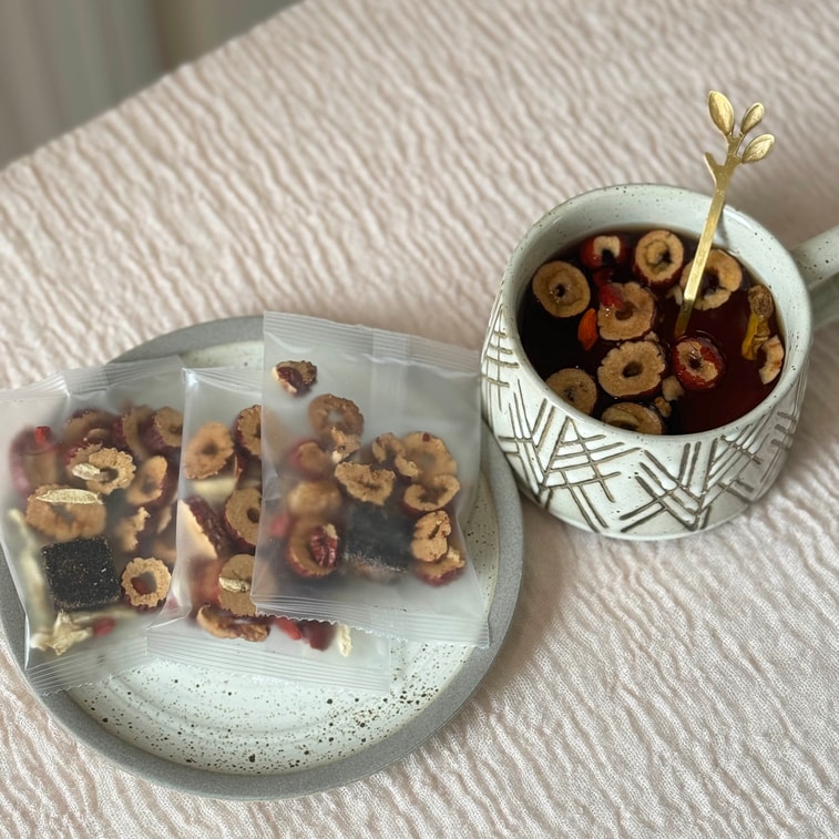BROWN SUGAR LONGAN RED DATES Goji Berry GINGER TEA 120Gx10packets 4