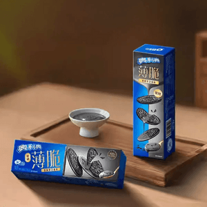 Thin And Crispy Sandwich Cookies,Rich Black Sesame Flavor ,2.19 oz *3【3 Pack】【Low Sugar】
