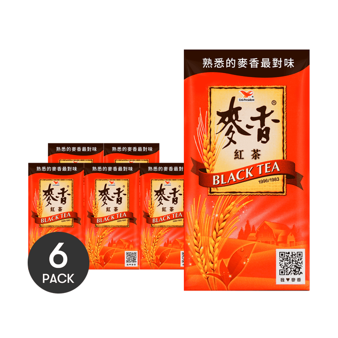 台湾统一 麦香红茶 300ml *6【6份超值装】