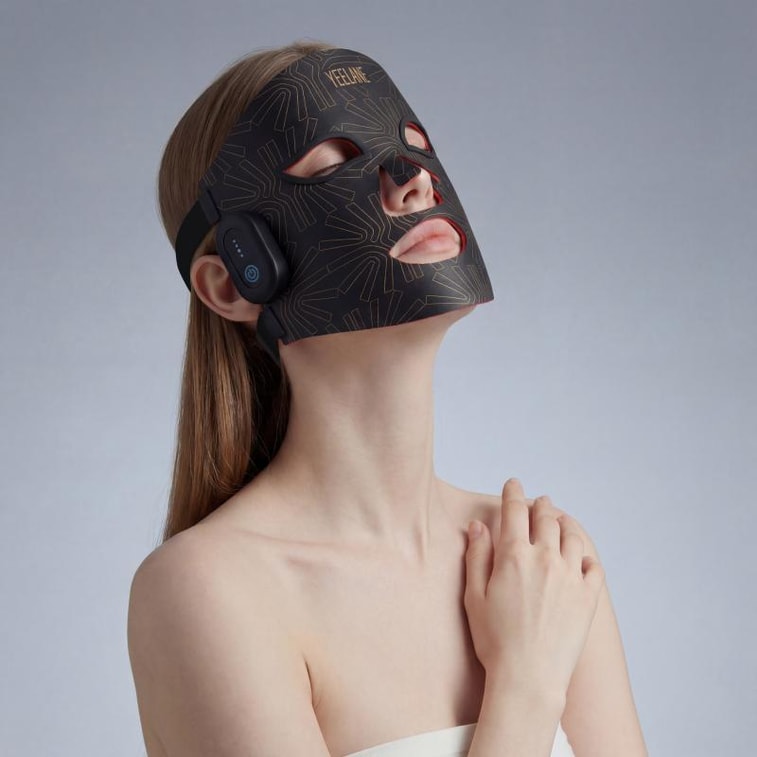 Multispectral  Infrared LED Light Therapy Face Mask   Black 1 piece 5