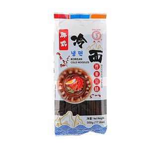 Korean Style Cold Noodles 17.6oz 【Buckwheat Flavor】【Chewy and Smooth】