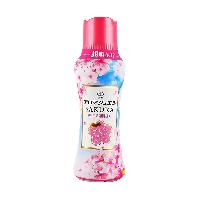 Perles de Parfum Lenor Aroma Jewel, #Fleur de Cerisier Printanière, 13.53 fl oz, Parfum Longue Durée pour Lessive