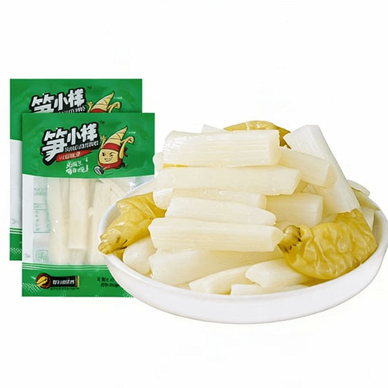 Bamboo Shoot Snack with Pickled Chili Crisp Bamboo Shoots 21g*5 packs Fresh Mountain Pepper Bamboo Shoots 4