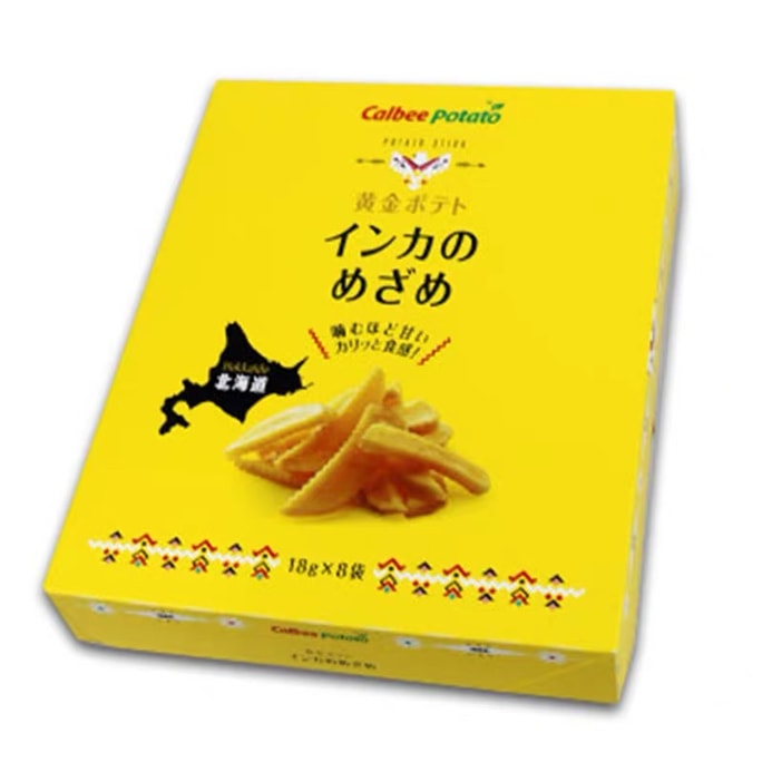 【日本直邮】 日本CALBEE卡乐比  POTATO FARM 黄金薯片  18克 X 8包入 北海道特产