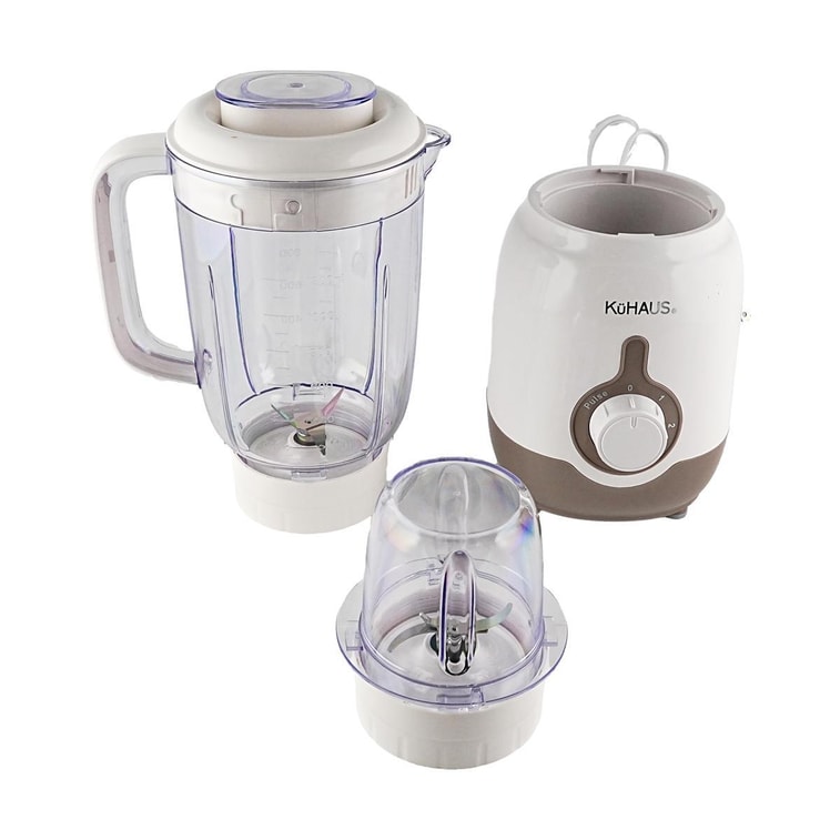 Detachable Blender White 2-in-1 Mixer Chopper 1.2L + 0.2L Capacity 3