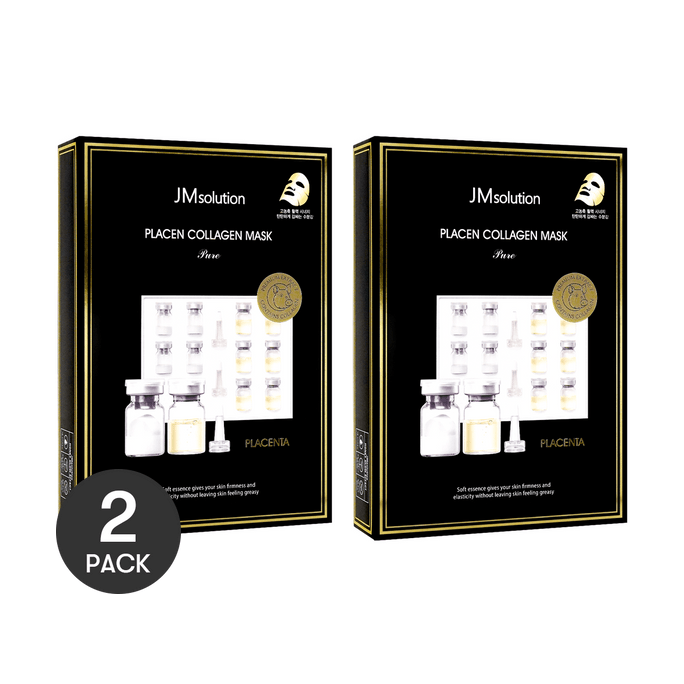 Placen Collagen Mask Pure 20 Sheets【Value Pack】