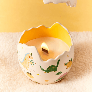 Huge Hatching Baby Dinosaur's Birthday Candle, Green, 200g, Fresh Herbal Scent, Home Aromatherapy Decoration