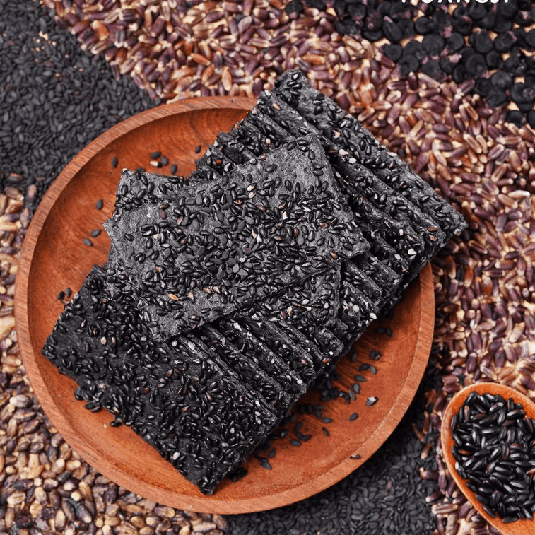 煌记 黑谷芝麻薄脆饼干 138g【0蔗糖】【高钙高膳食纤维】 6