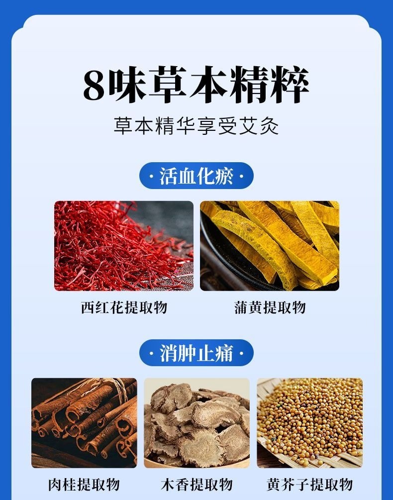 白云山 艾草腱鞘炎贴 手腕关节疼痛劳损专用12贴/盒