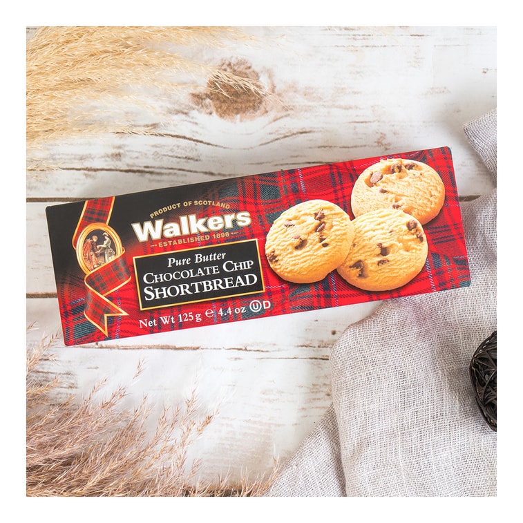 英国WALKERS 苏格兰皇家奶油系列 巧克力曲奇饼干 125g 5